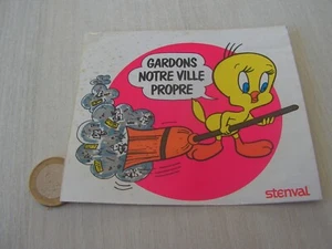 autocollant publicité   STENVAL TITI ET GROS MINET   ( aut  1   ) - Picture 1 of 3
