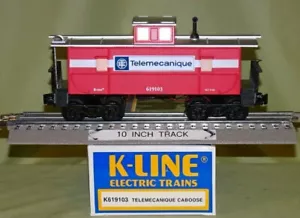 K-Line 619103 Telemecanique Illuminated Caboose O/027 gauge wks w/ Lionel 2003 - Picture 1 of 8