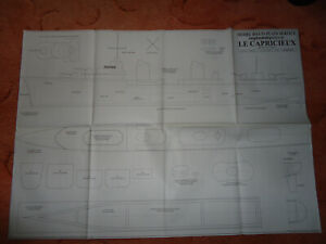 Model Boat plans of the Le Capricieux a semi scale 30's french destroyer model