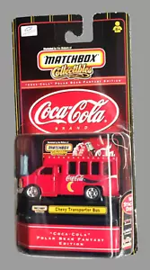 Autobús transportador Chevy 1999 Matchbox coleccionables Coca Cola oso polar edición de fantasía - Imagen 1 de 14