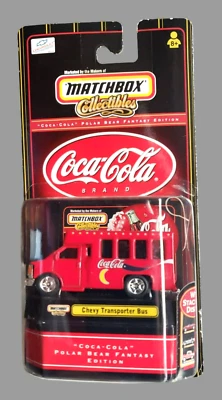 Autobús Chevy Transporter 1999 Matchbox Collectibles Coca Cola Polar Bear Fantasy Ed Foto 1 de 4