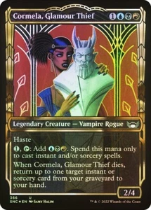 Cormela, Glamour Thief FOIL GILDED 366 Uncommon Streets of New Capenna SNC MTG - Picture 1 of 1