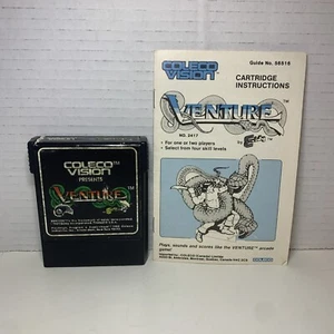 Venture (Atari 2600 Coleco Vision) Video Game Cartridge w/ Manual - Authentic - Picture 1 of 7