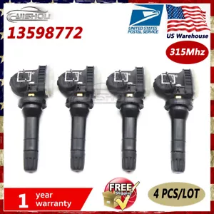 2023 NEW 4pcs 13540601 for GMC Chevy Buick Cadillac TPMS Tire Pressure Sensor - Picture 1 of 11