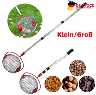 Rollsammler Apfelsammler Fallobstsammler Nusssammler Obstsammler 23x19cm 32x19cm - Bild 1 von 4