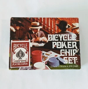 vintage bicycle poker chip set - Picture 1 of 11