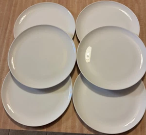 Pyroceram Tableware by Corning Set of 6 Bright White 10" Dinner Plates NEW NOS - Picture 1 of 3