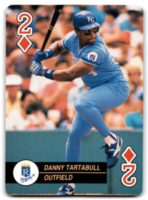 1992 U.S. Playing Card Co. Baseball Aces Danny Tartabull Kansas City Royals #2 - Image 1 of 2