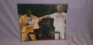 GIANT 16x20 Autographed Larry Bird Retirement Photo w/ Magic.  Bird/ SchwartzCOA - Picture 1 of 8