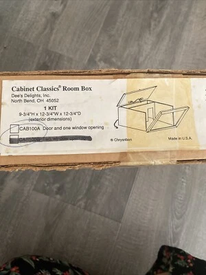 Novo Kit Faça Você Mesmo Miniatura para Casa de Bonecas Chrysnbon Armário Clássico Quarto Caixa CAB100A EUA - Imagem 1 de 4
