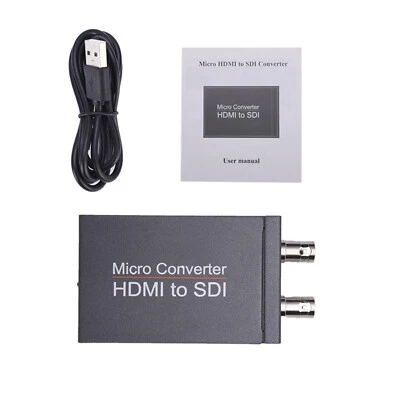HDMI to SDI Converter Adapter Micro Converter 3G HD SD-SDI W/Power Supply DC 5V - Image 1 of 4
