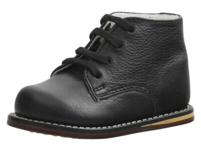 Josmo Infant/Toddler Boy's First Walker Black Pebble Lace Up Oxfords Shoes - Image 1 of 4