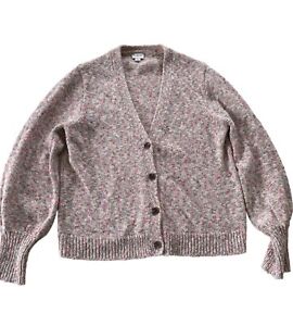 J Crew Women’s Pastel Cotton Blend Cardigan Sweater Size Large