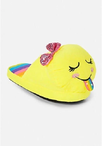 Zapatillas Justice Niñas Emoji Arco Iris Felpa Zapatilla Zapatos Niña Zapato Talla 2-3 NUEVO Foto 1 de 1