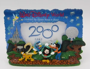 Vintage Walt Disney World 2000 Celebrate The Future Hand In Hand Picture Frame - Picture 1 of 8