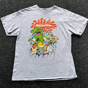 VTG Delta Pro Weight Nickelodeon 90s Cartoon Characters Graphic T-Shirt - Picture 1 of 8