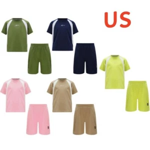 Conjunto de dos piezas unisex para niños informal conjunto deportivo letras bordado ropa deportiva - Imagen 1 de 53