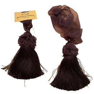 Tassel Tiebacks - Set Of 2 - Brown - Picture 1 of 3
