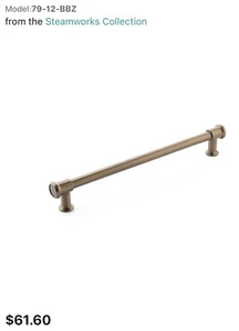 Schaub and Company 79-12-BBZ Steamworks 12" moderner industrieller Griff Zug - Bild 1 von 9