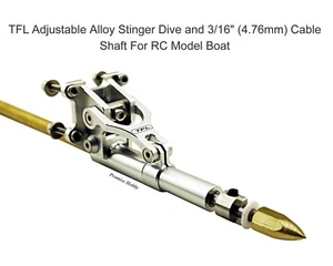 Eje de cable de transmisión Stinger de aleación ajustable de 3/16" (4,76 mm) para barco modelo RC - Imagen 1 de 18