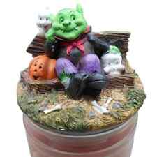 Candle-Lite Halloween Candle Pumpkin Spice Vampire & Ghost Topper Unused