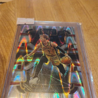 2023-24 Panini Select Gradey Dick CONCOURSE SILVER TECTONIC RC #90 RAPTORS - Image 1 of 3