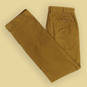 Incotex 1951 von Slowear khaki 100 % Baumwolle Cord Hose vorne flach 34 x 35 - Bild 1 von 8