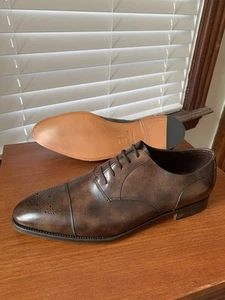 NUEVO con CAJA | ZAPATOS DE VESTIR JOHN LOBB 9E UK / 10 US HARTLAND MUSEUM BECERRO - Imagen 1 de 22