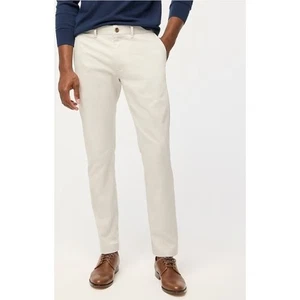J.Crew Herren weiß schmal flexibel khaki Hose W33 L34 Freizeit Alltag Hose neu mit Etikett $ 80 - Bild 1 von 11
