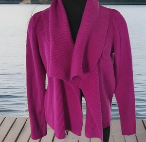 EUC Chic Lauren Ralph Lauren Womens Sz S  Open Cardigan Purple Western Preppy - Picture 1 of 5