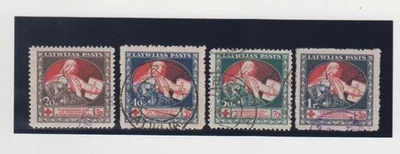 LATVIJA.1920 RED GROSS.MI 51-54Z - Imagem 1 de 2