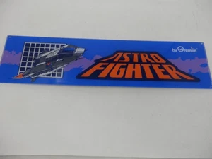 Letrero Arcade Original Astro Fighter Por Gremlin Marquee RARO - Imagen 1 de 5