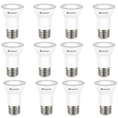 EcoSmart 35W LED Light Bulbs Bright White 12-Bulbs (6x2) | PAR16 Dimmable 350 lm - Image 1 of 4