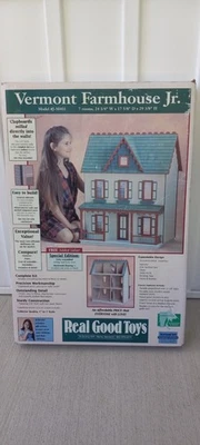 Real Good Toys “Vermont Farmhouse Jr” 29” Wood Dollhouse Kit 1:12 #J-M401 New  - Image 1 of 4