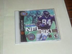 Sega Dreamcast NFL 2K1, in Original Case w Instructions, Tested Good, White Case