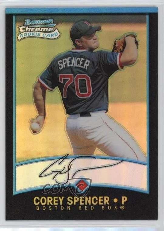 2001 Bowman Chrome Rookie Refractors Corey Spencer #158 Rookie RC - Image 1 of 2