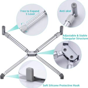 Portable Laptop Stand, Adjustable Laptop stand for MacBook Pro, Aluminum Desk... - Picture 1 of 5