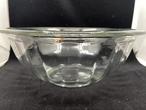 Vintage Pyrex #325 Klarglas gerippt, mit breitem Rand, 2,5 L Rührschüssel 10,5" - Bild 1 von 6