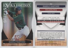 2011 Donruss Elite Extra Edition Emerald Status Die-Cut /25 Harold Martinez #52