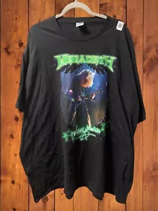 VINTAGE MEGADEATH TEE SHIRT 5XL XXXXXL HEAVY METAL PULLOVER EXCELLENT CONDITION - Picture 1 of 6