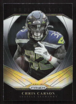 2020 Panini Prizm Chris Carson Brilliance #15 Card - Image 1 of 2