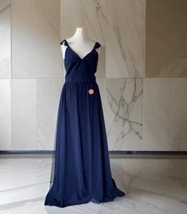 Vestido largo azul marino Chi Chi Dama de honor / Baile Talla 12 - Imagen 1 de 3