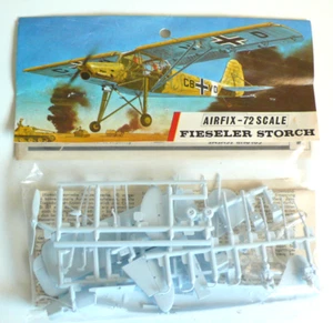 KIT AIRFIX 1/72è FIESELER STORCH TYPE 3 BAG BANDE ROUGE 1967 BON ÉTAT - Imagen 1 de 2