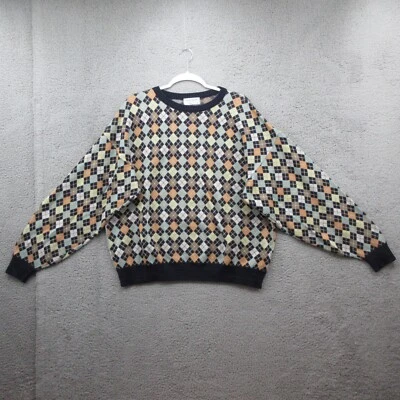 Tricots St Raphael Vintage Argyle Pullover Sweater Mens XL Made In USA Diamonds - Image 1 of 4