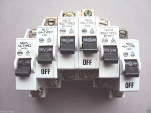 WYLEX NB MCB'S LEITUNGSSCHUTZSCHALTER TYP 2 5A, 15A, 30A, 40A STOTZ - KONTAKT - Bild 1 von 10