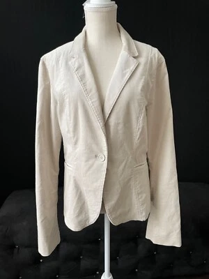 Chaqueta Blazer Calvin Klein Jeans Marfil Algodón Pana XL Foto 1 de 4