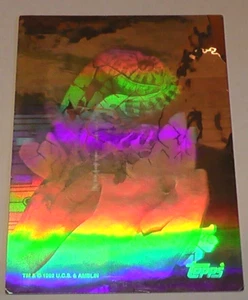 1992 1993 Topps Jurassic Park Action Hologram 3 of 4 Sticker Card Grade 6.5 Dino - Picture 1 of 14