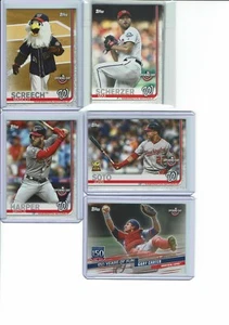 2019 Opening Day Baseball Washington Nationals Team Set (9) Base Cards - Picture 1 of 1