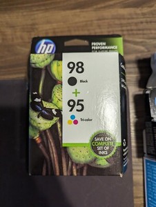 SEALED HP 95/98 Combo Pack CB327FN Tri-Color/Black Ink Cartridge