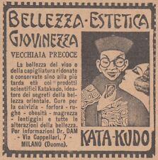 V1653 Kata-Kudo - Werkstätten Tenca - Mailand - 1926 Werbung Vintage - Derartige